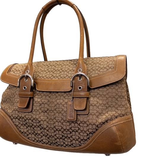 Coach Monogram Handbag | Beige