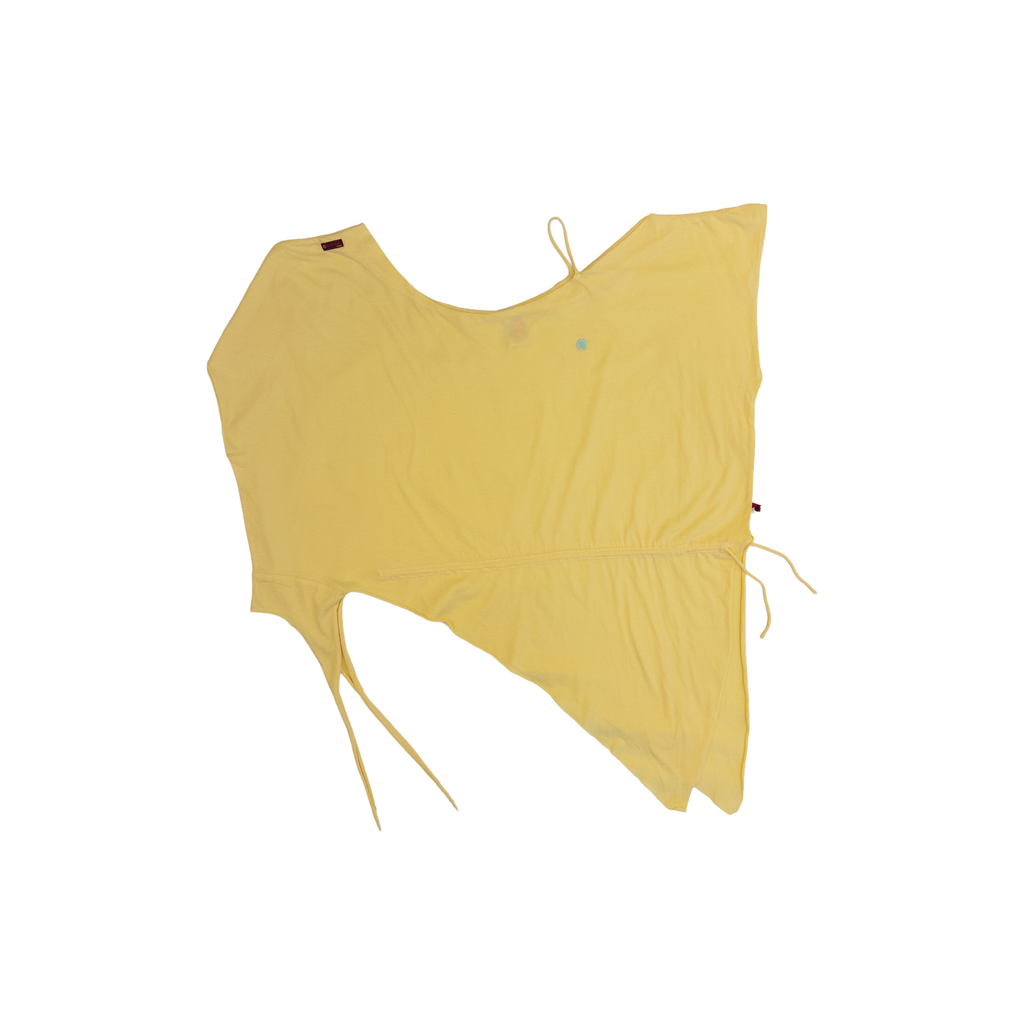 Waist Tied Up Asym T-Shirt | S-L | Yellow