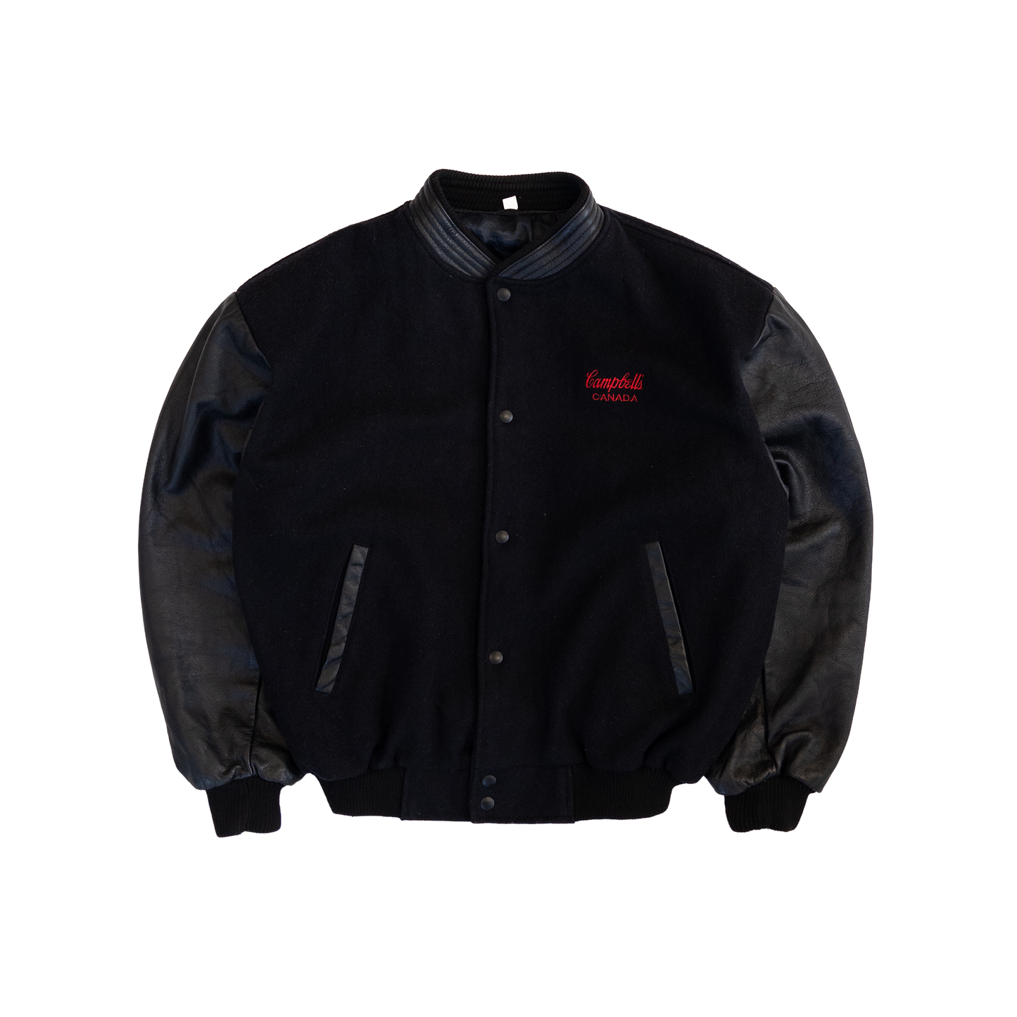 Canada Campbell’s Vintage Letterman Jacket | Men’s L-XL | Black