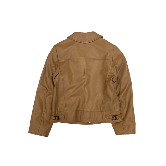 Made in Italy Genuine Leather Jacket | M-L | Beige