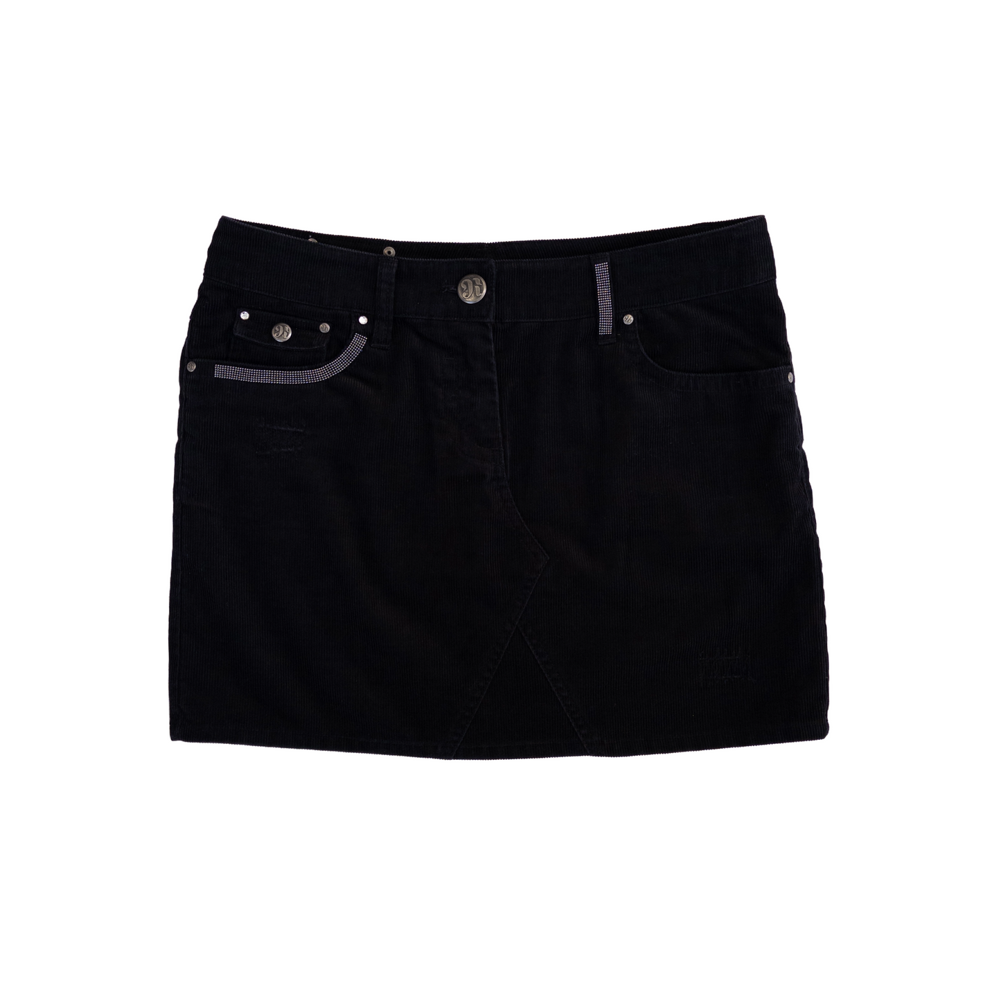 Oviesse Corduroy Mini Skirt | M | Black