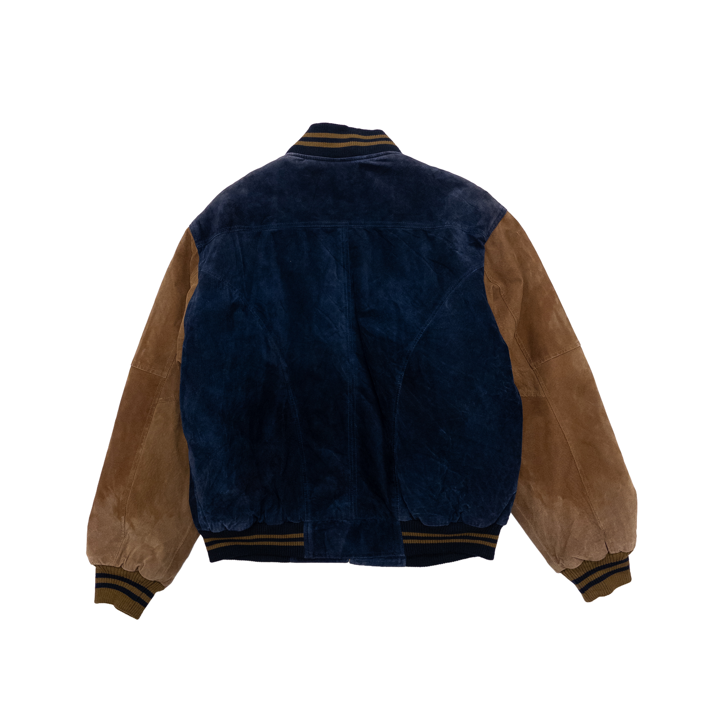 World’s Wrist Wrestling Championship Vintage Letterman Jacket | L | Navy & Brown