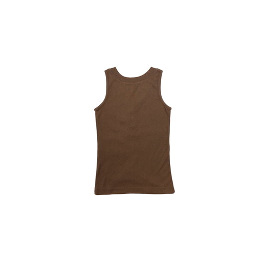 Private Beach Beads Button Tank | M | Brown