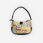 Coach Monogram Nylon Mini Shoulder Bag | Beige