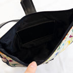 Coach Monogram Nylon Mini Shoulder Bag | Beige