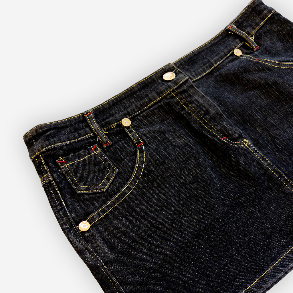 Denny Rose Denim Mini Skirt | Dark Indigo