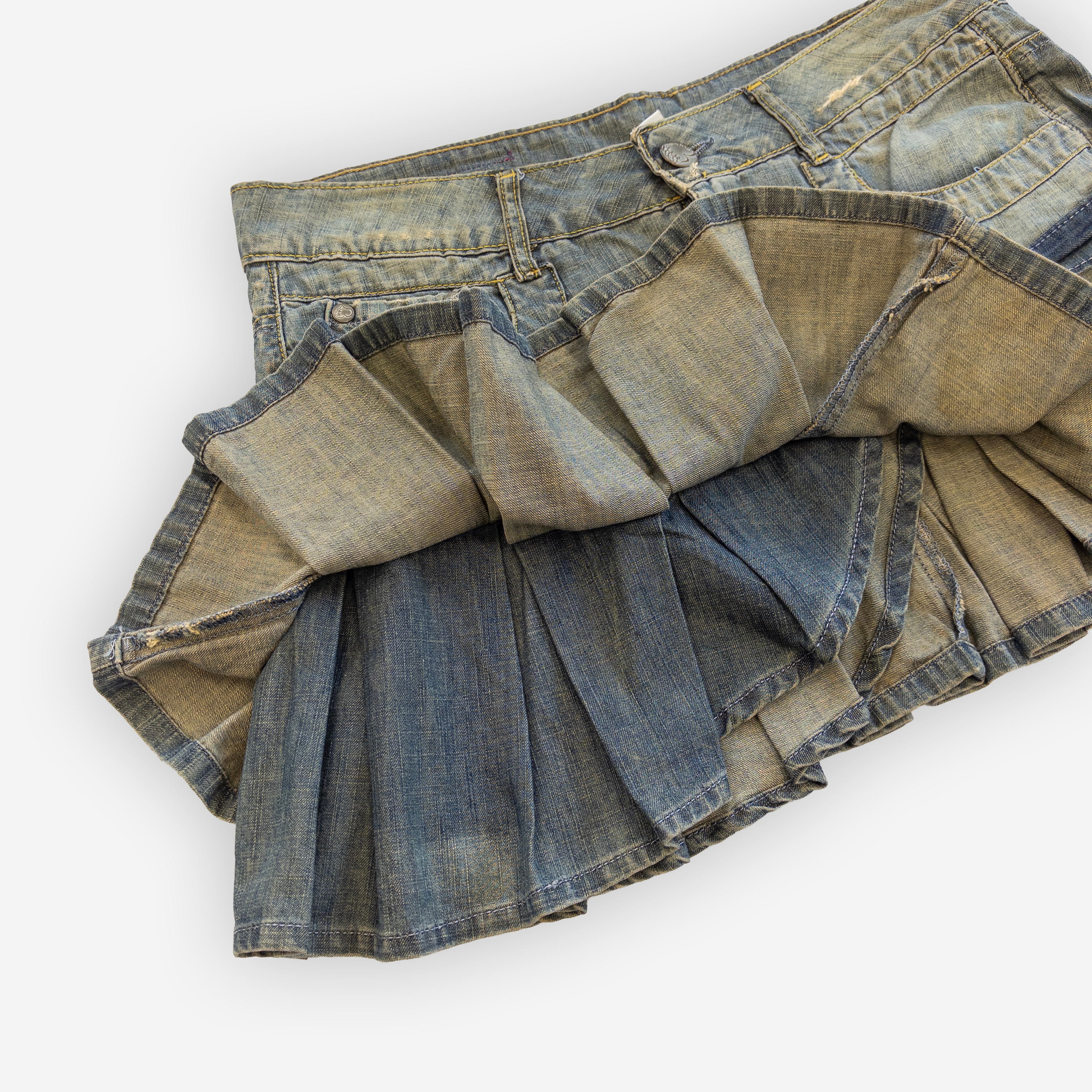 Fly Girl Mini Skirt | Light Wash