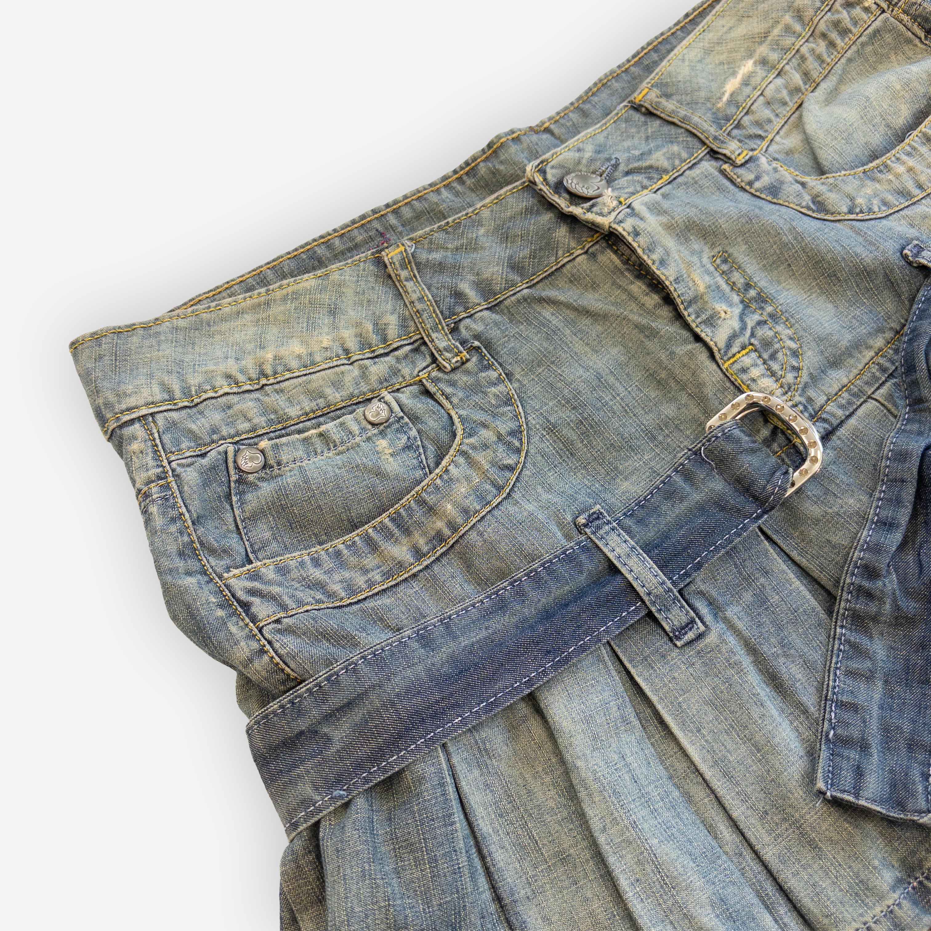 Fly Girl Mini Skirt | Light Wash