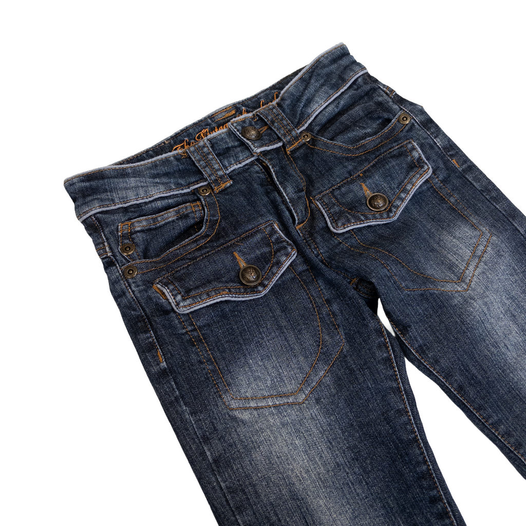 The Vintage Standard Low Rise Flared Jeans | 25 | Dark Washed