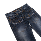 The Vintage Standard Low Rise Flared Jeans | 25 | Dark Washed