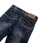 The Vintage Standard Low Rise Flared Jeans | 25 | Dark Washed
