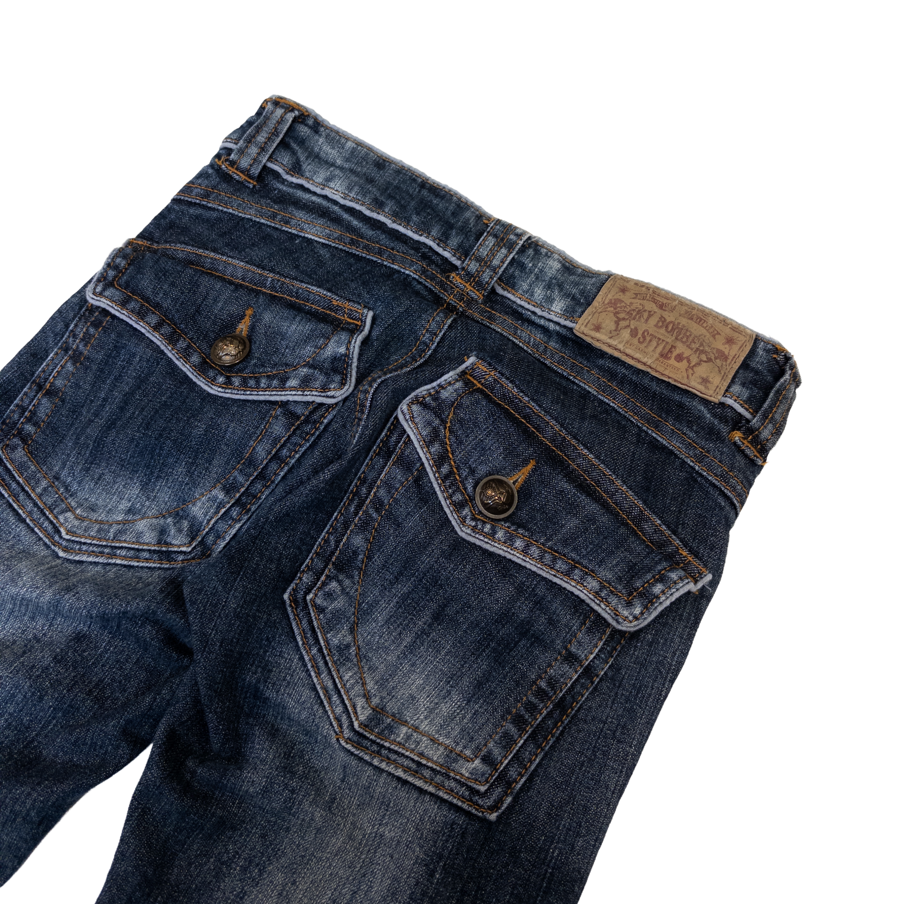The Vintage Standard Low Rise Flared Jeans | 25 | Dark Washed