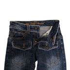 The Vintage Standard Low Rise Flared Jeans | 25 | Dark Washed