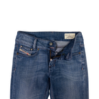 Diesel Louvely Low Rise Jeans | 24 | Mid Washed