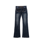 The Vintage Standard Low Rise Flared Jeans | 25 | Dark Washed