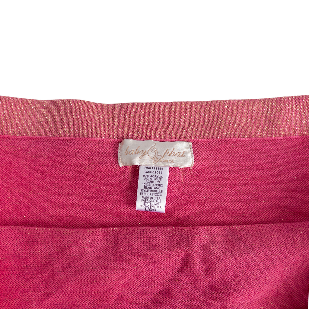 Baby Phat Tie Tube Top(Dead stock) | L | Pink