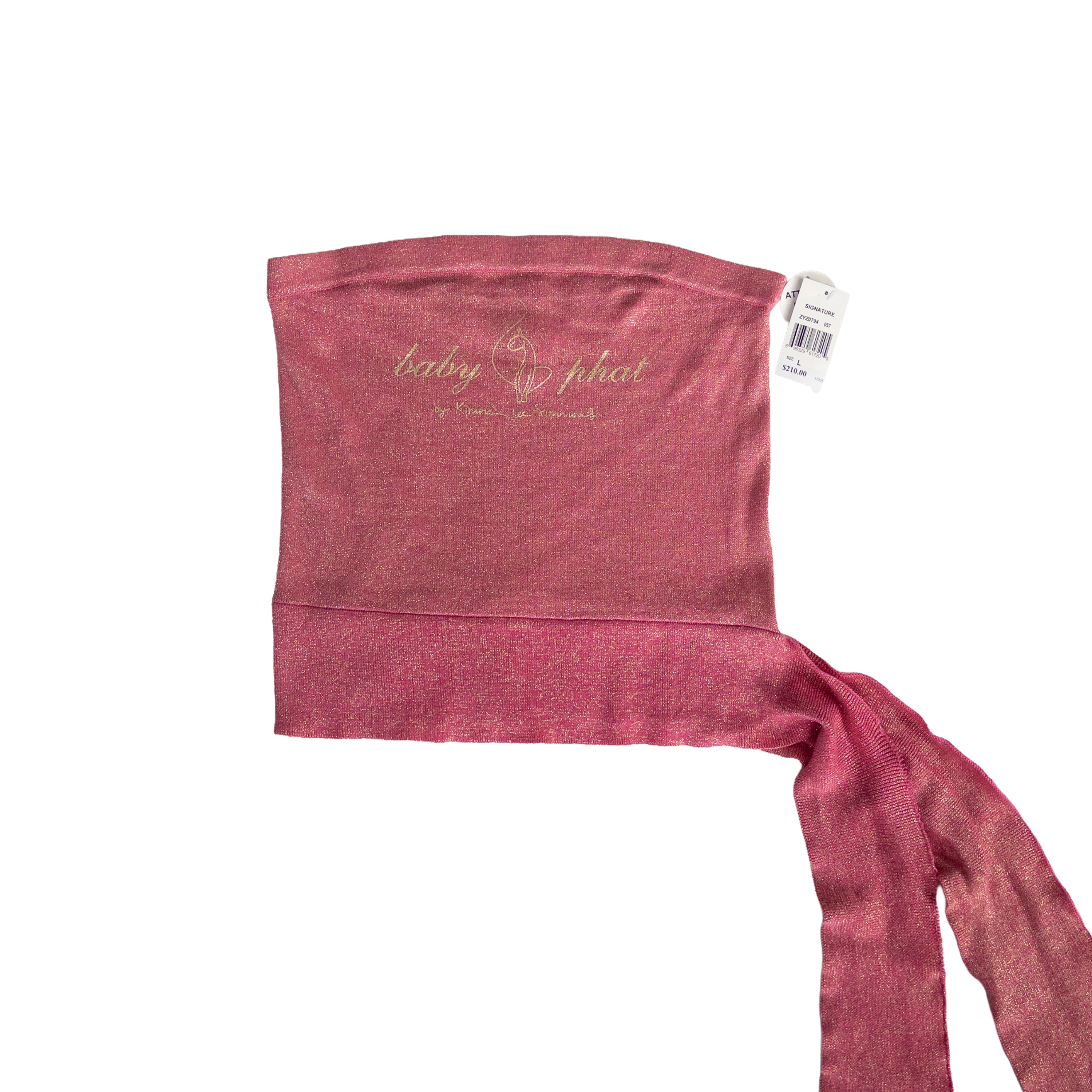 Baby Phat Tie Tube Top(Dead stock) | L | Pink