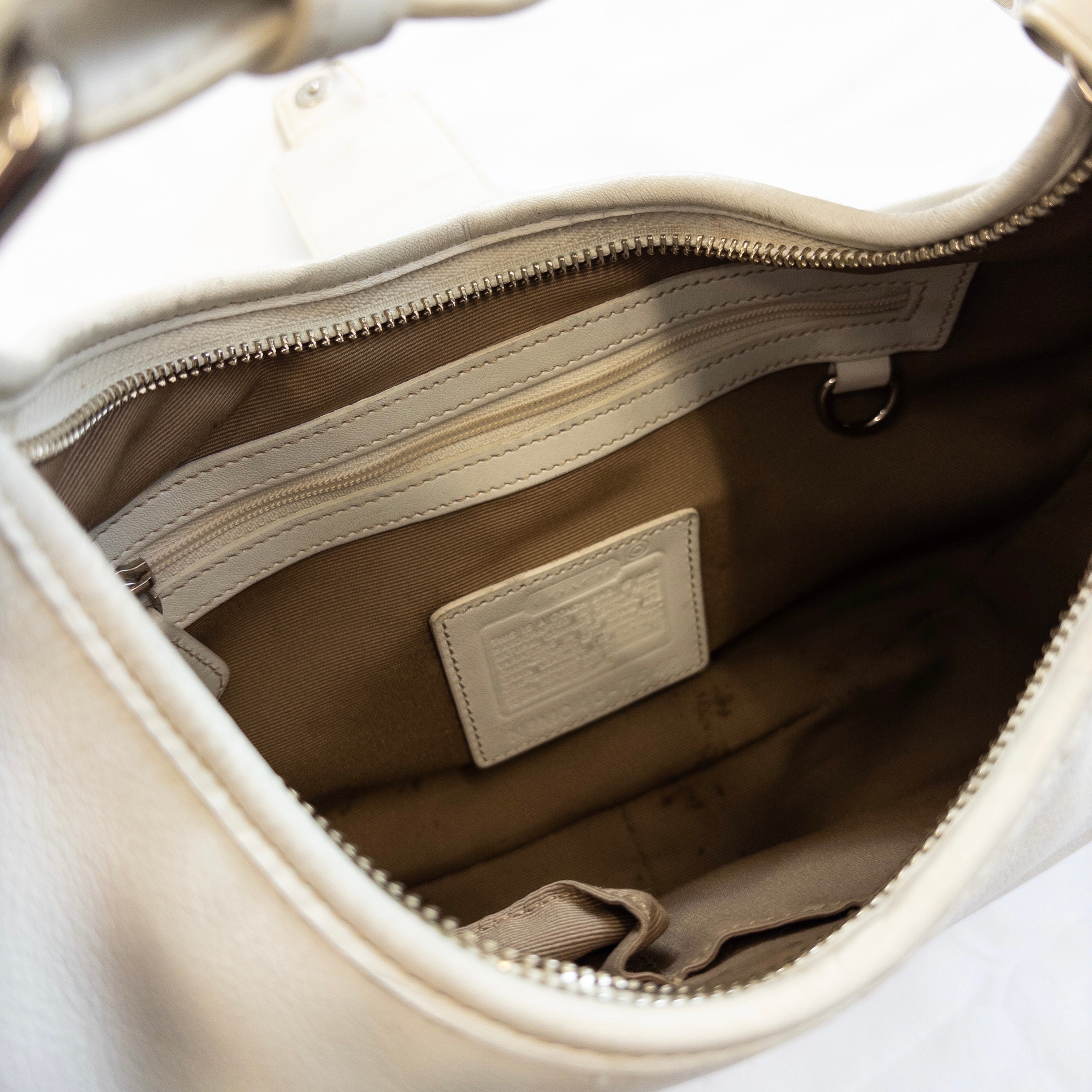 Coach Shoulder Hobo Bag | White