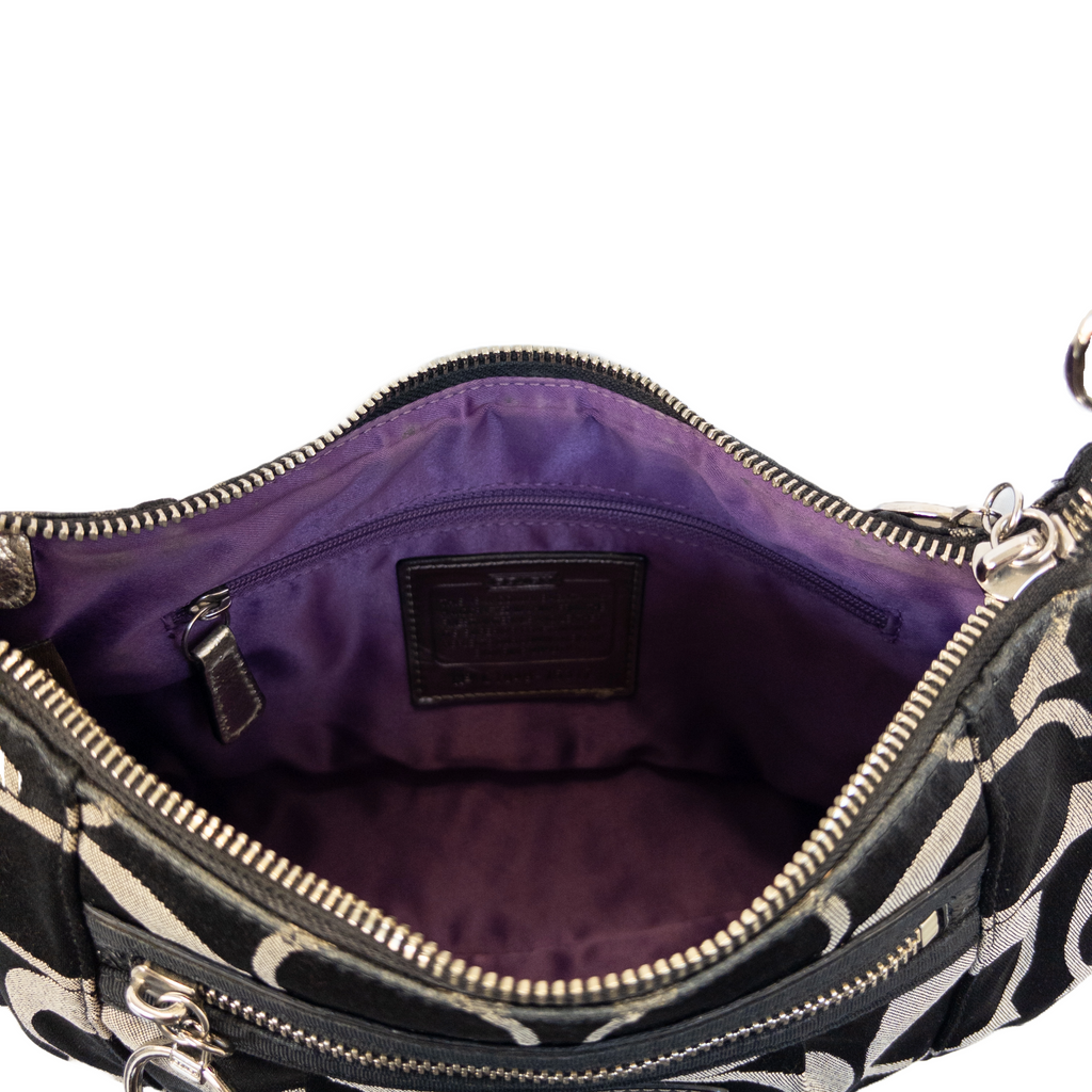 Coach Monogram Shoulder Bag | Black