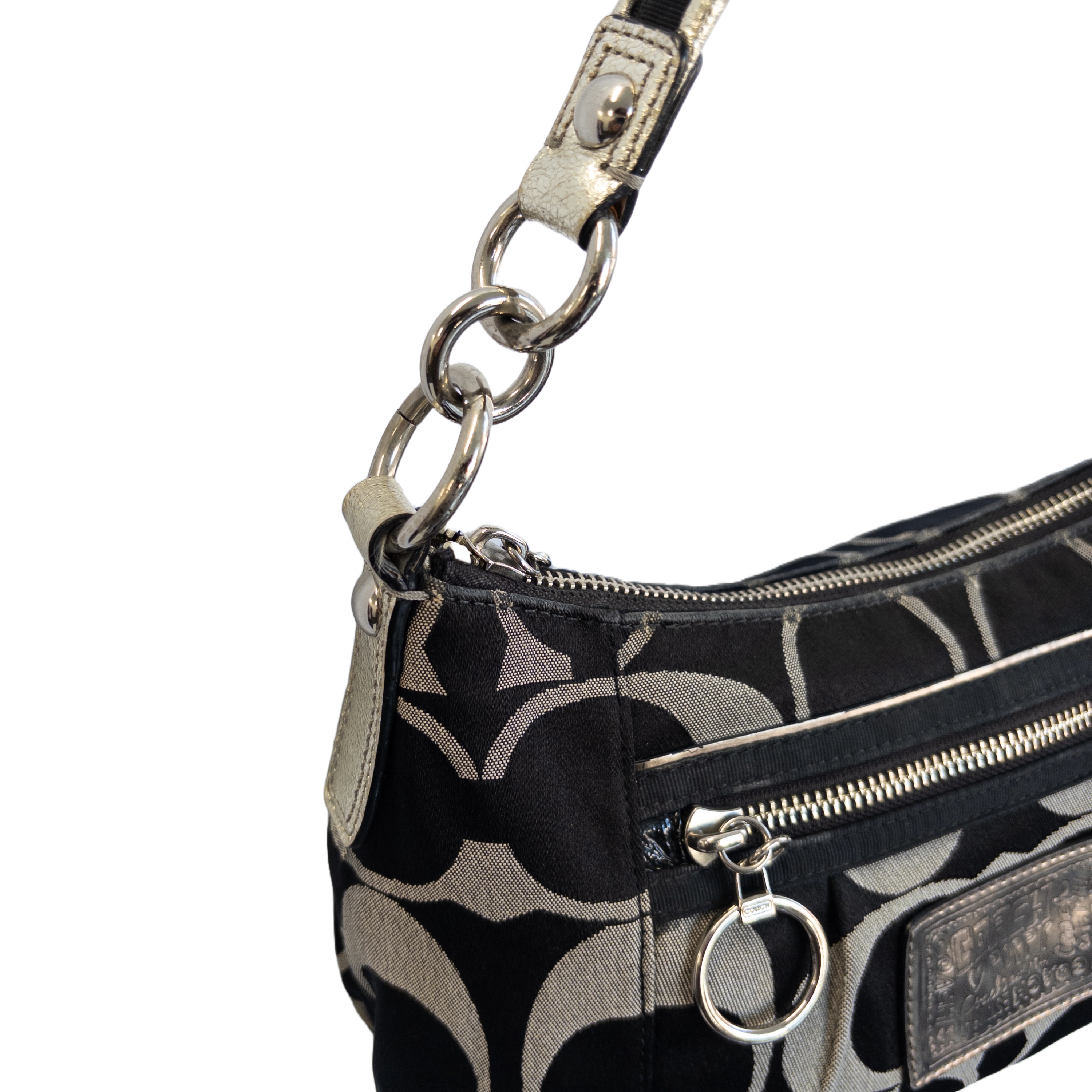 Coach Monogram Shoulder Bag | Black