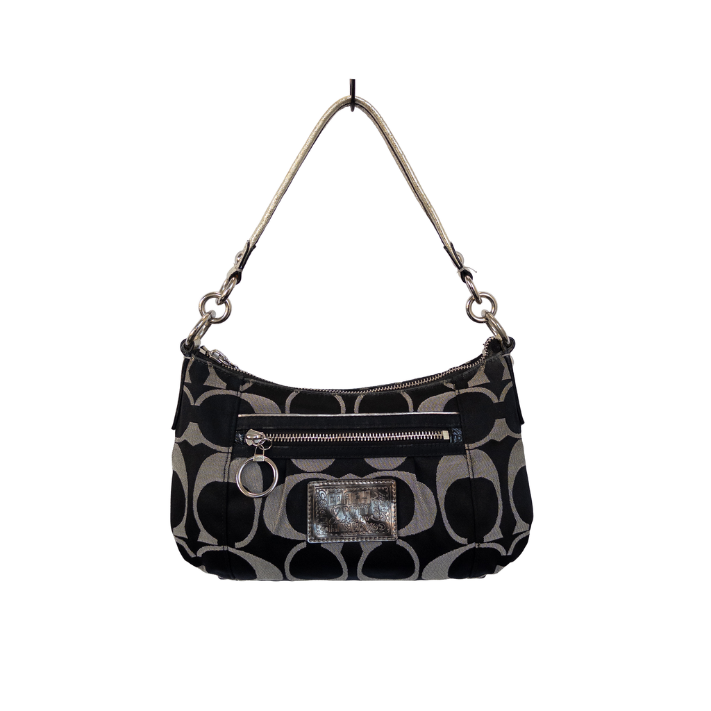 Coach Monogram Shoulder Bag | Black