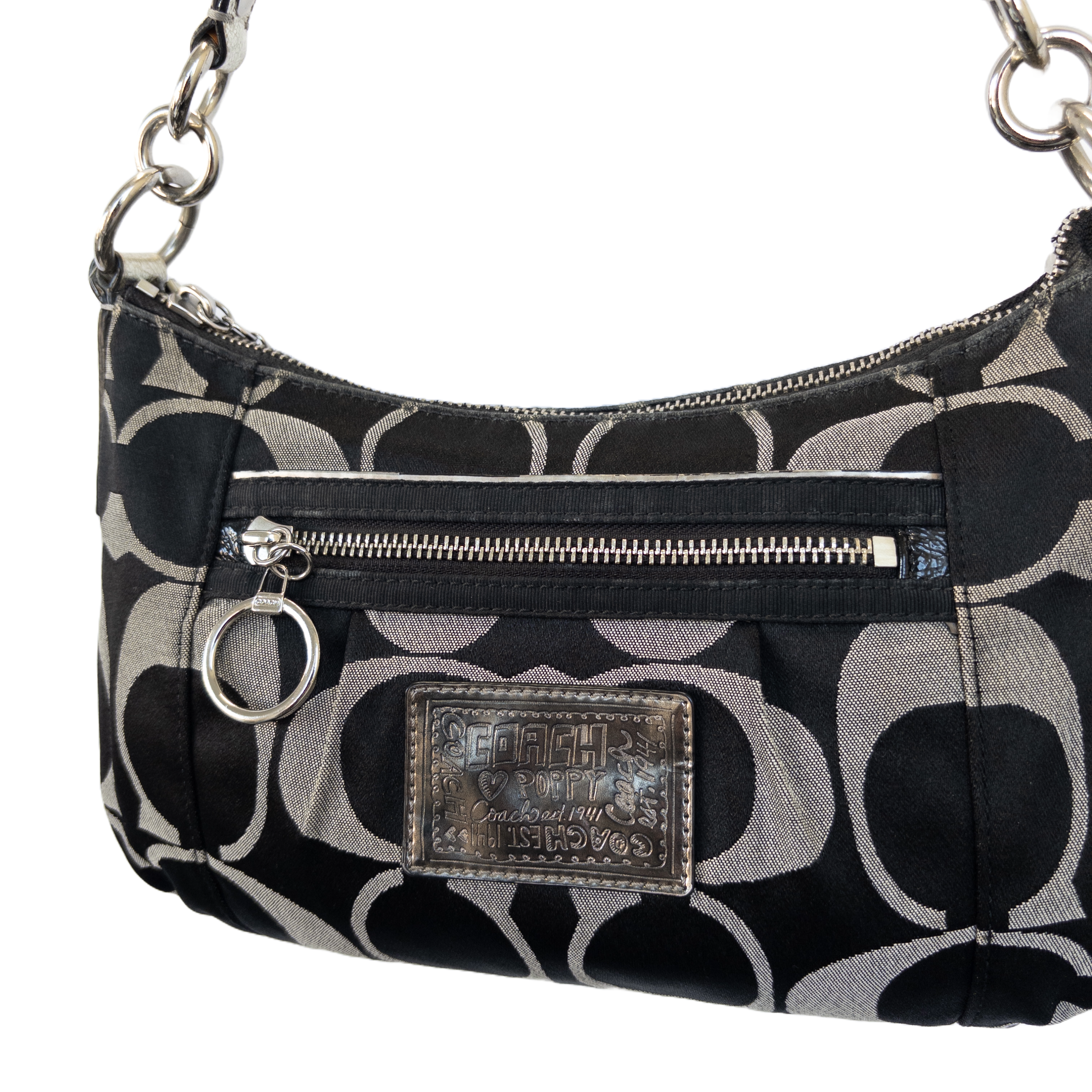 Coach Monogram Shoulder Bag | Black