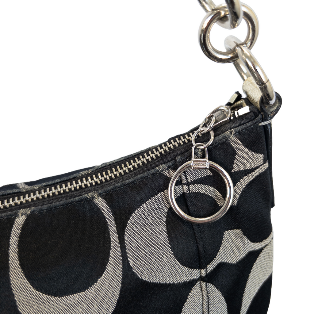 Coach Monogram Shoulder Bag | Black