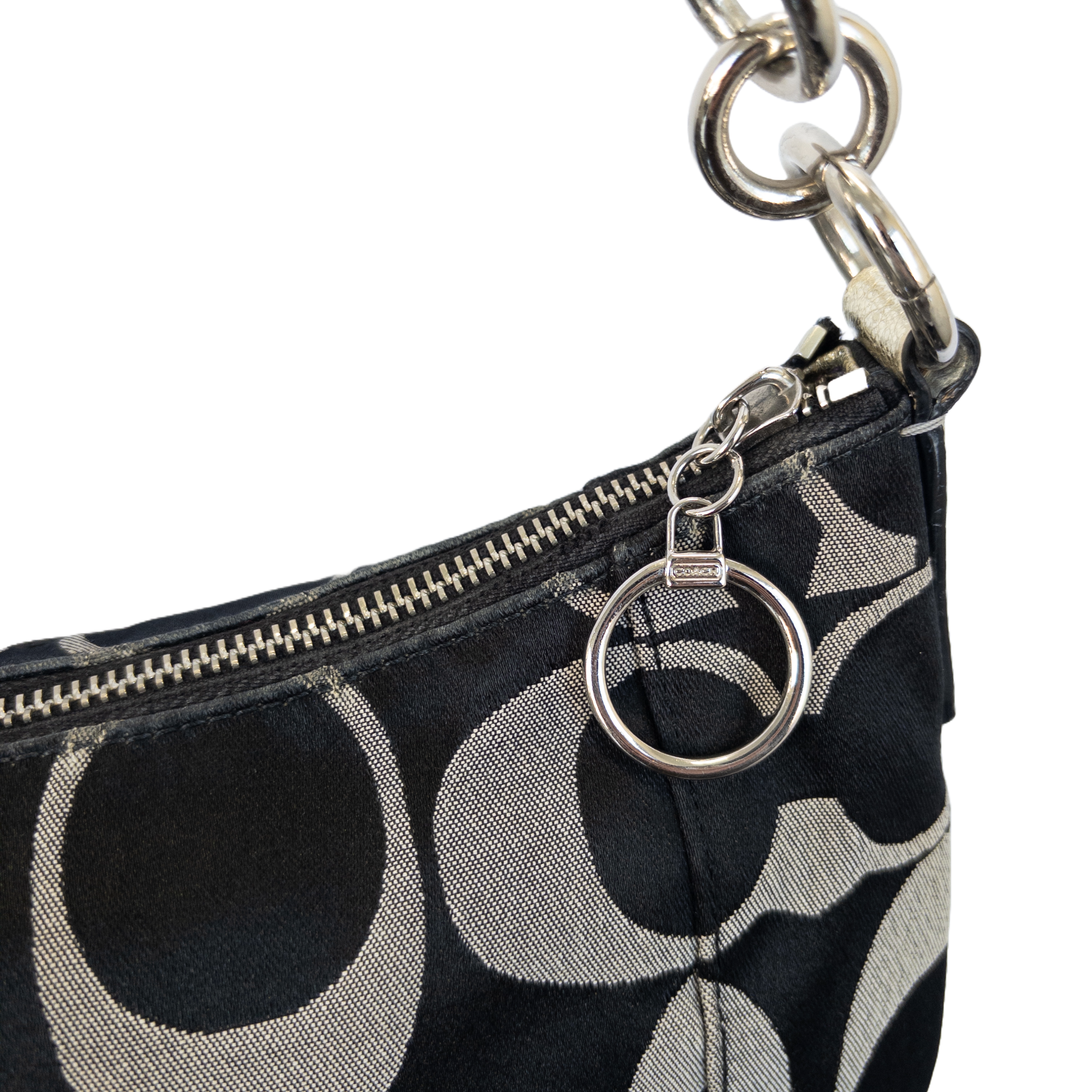 Coach Monogram Shoulder Bag | Black