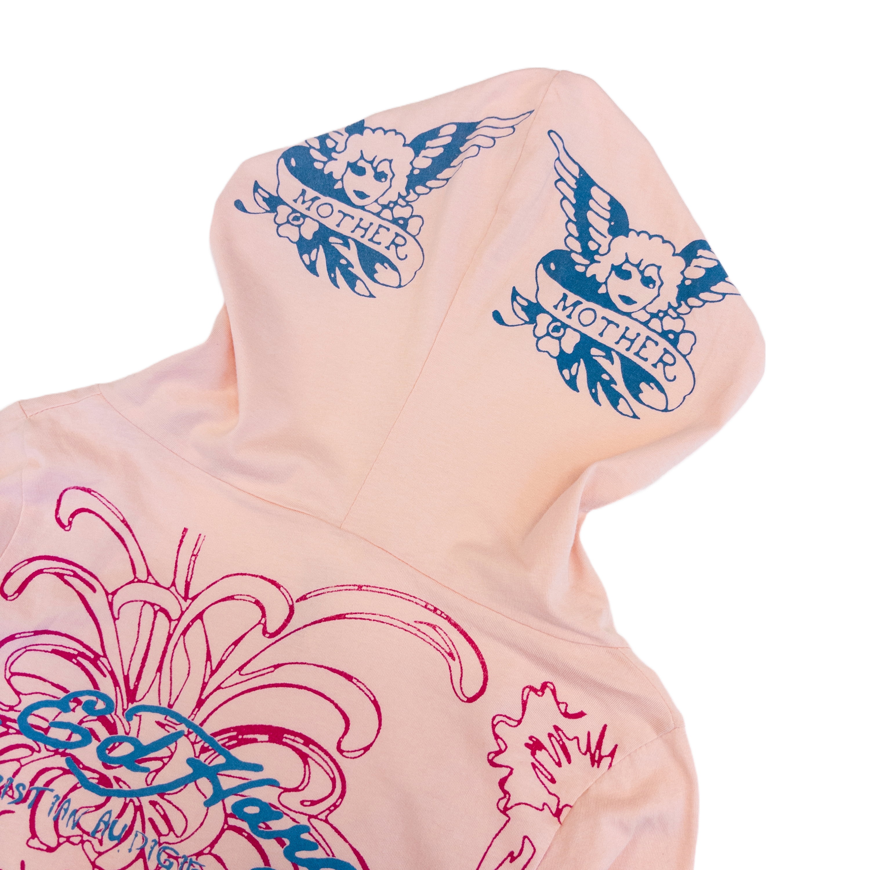 Ed Hardy Hoodie Dress | XS | Pink
