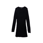 Stolen Girlfriends Club Side Ruched Rayon Dress | S | Black