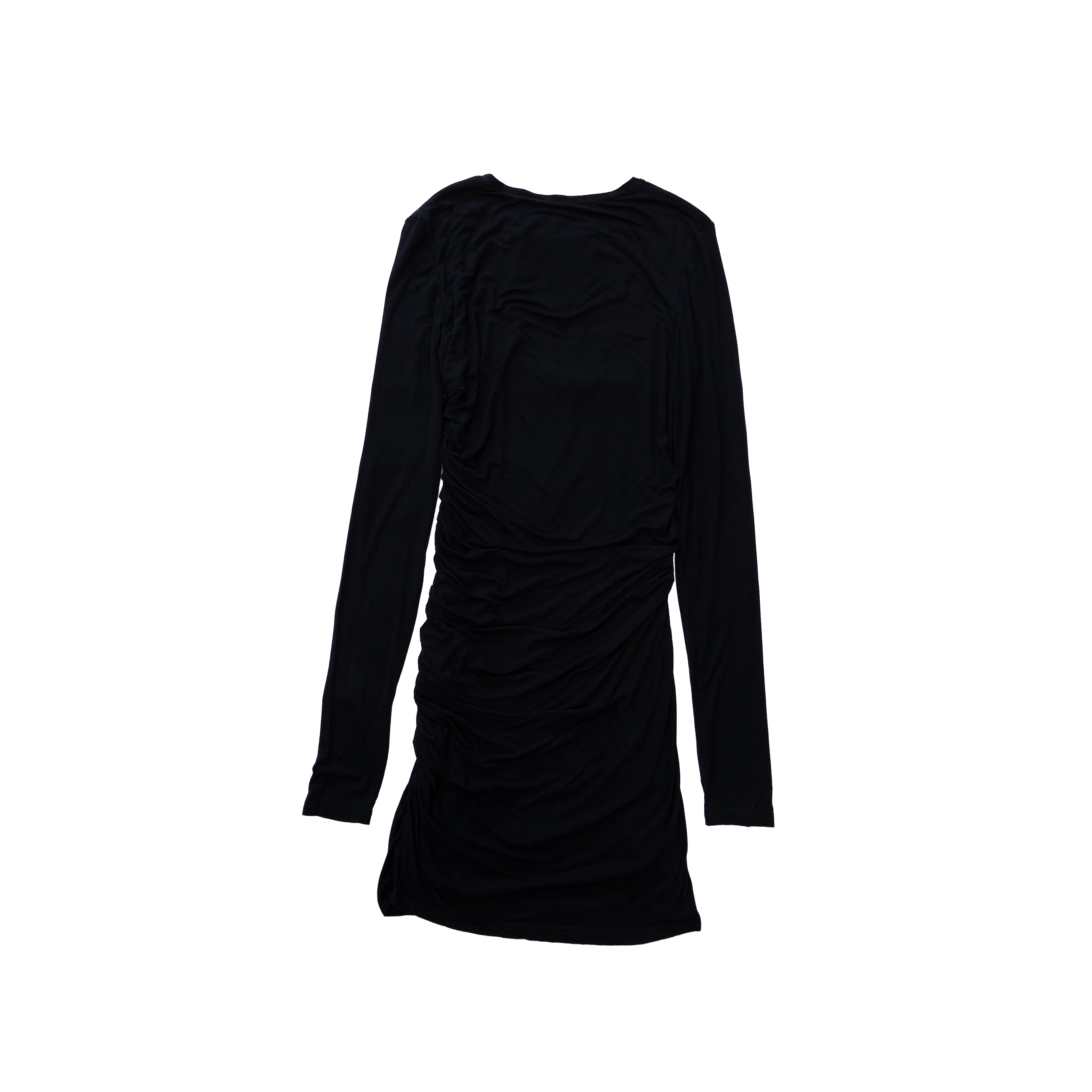 Stolen Girlfriends Club Side Ruched Rayon Dress | S | Black