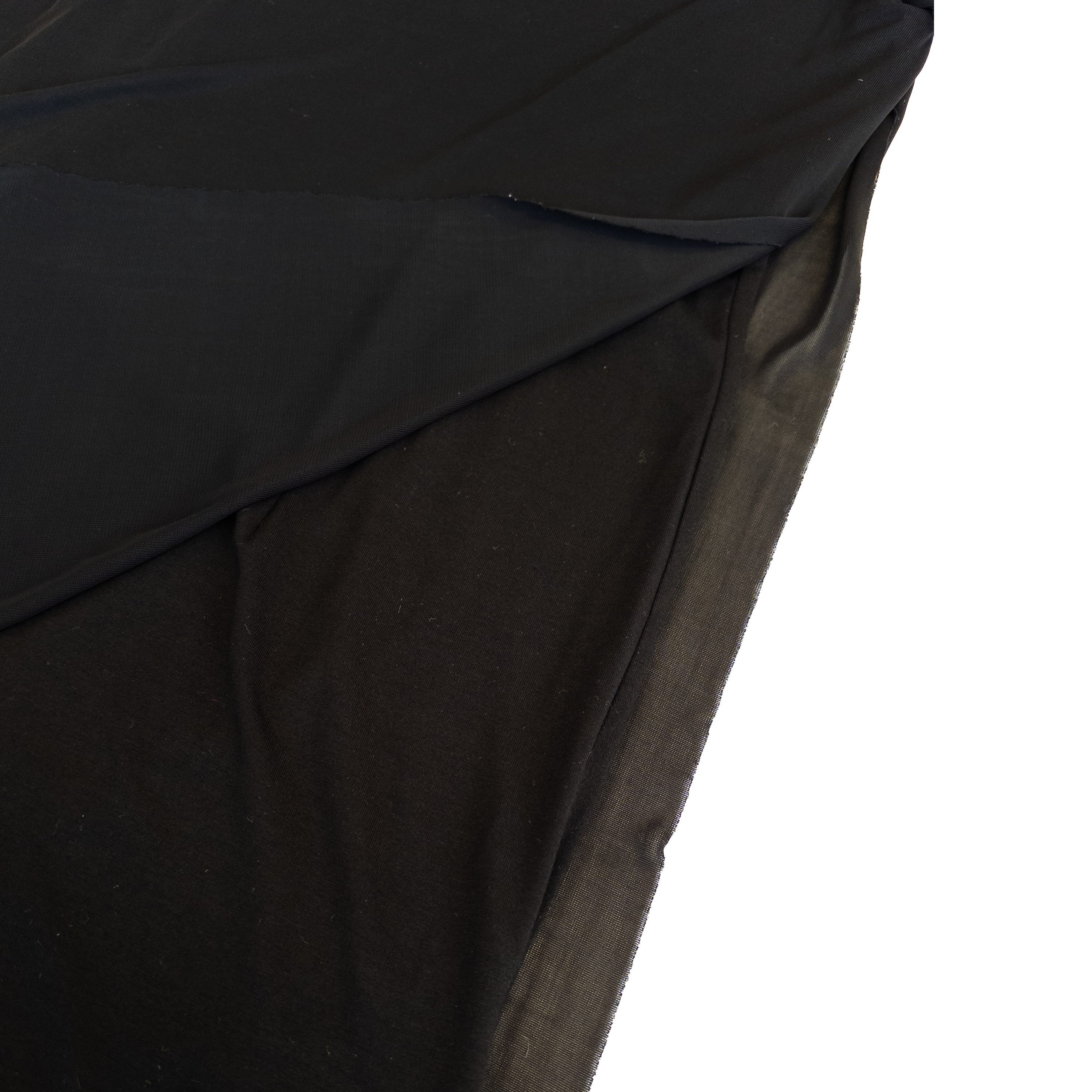 COS Semi Sheer Long Slit Viscose Dress | Women’s XS | Black