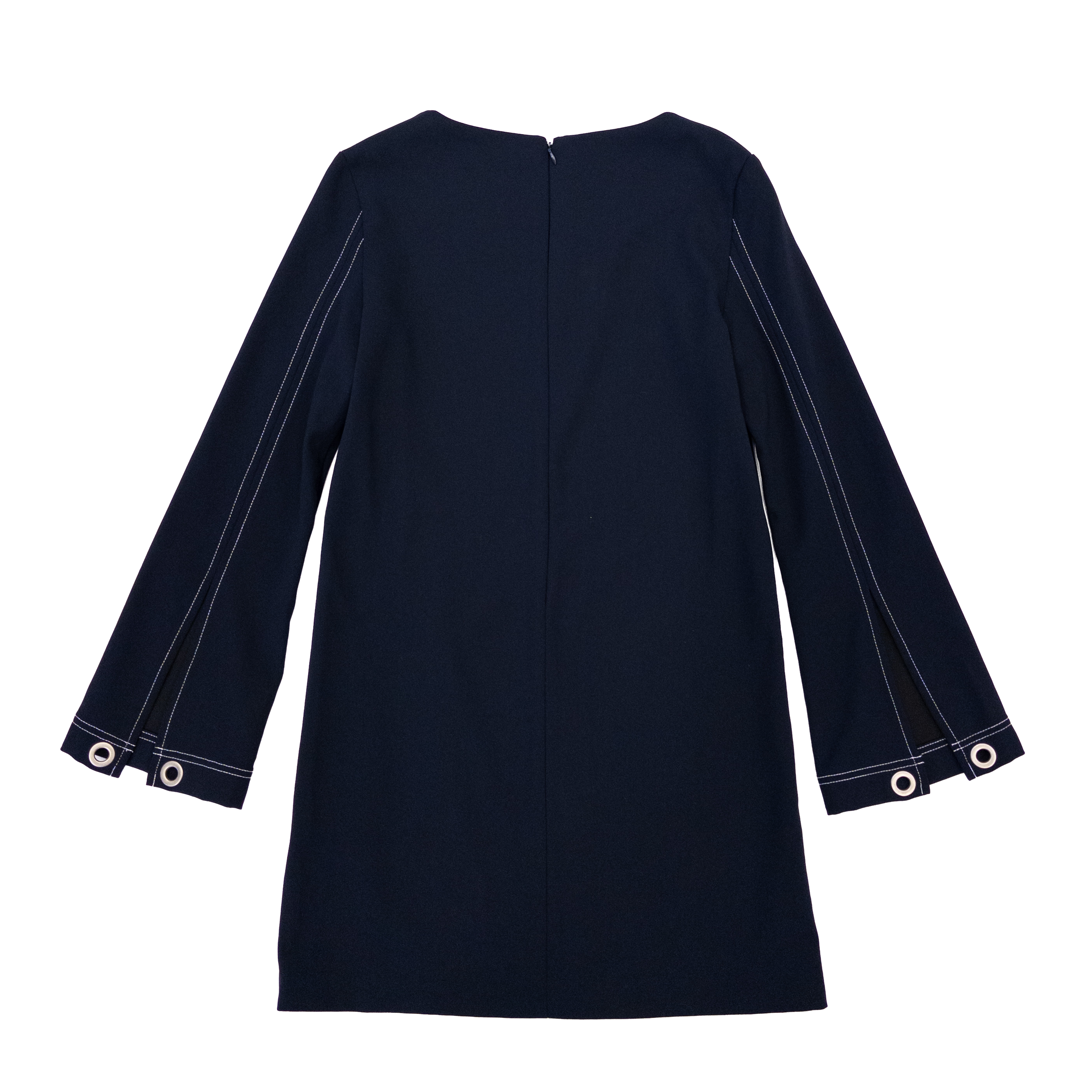 Andersson Bell Slit Cuffs Modern Dress | Dark Navy