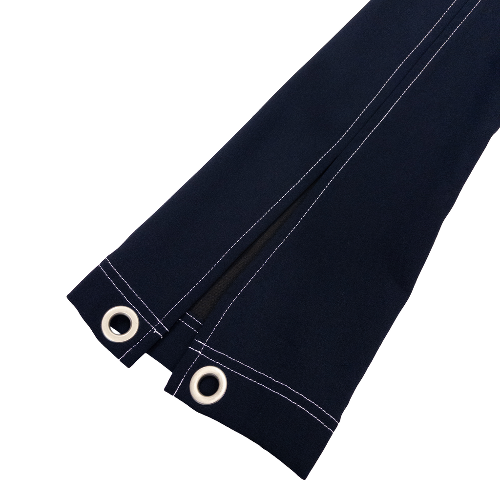 Andersson Bell Slit Cuffs Modern Dress | Dark Navy