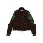 Dior Knitted Sleeve Jacket | M | Green & Brown