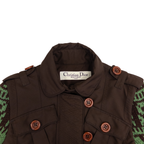 Dior Knitted Sleeve Jacket | M | Green & Brown