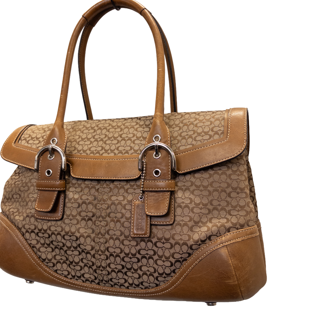 Coach Monogram Handbag | Beige