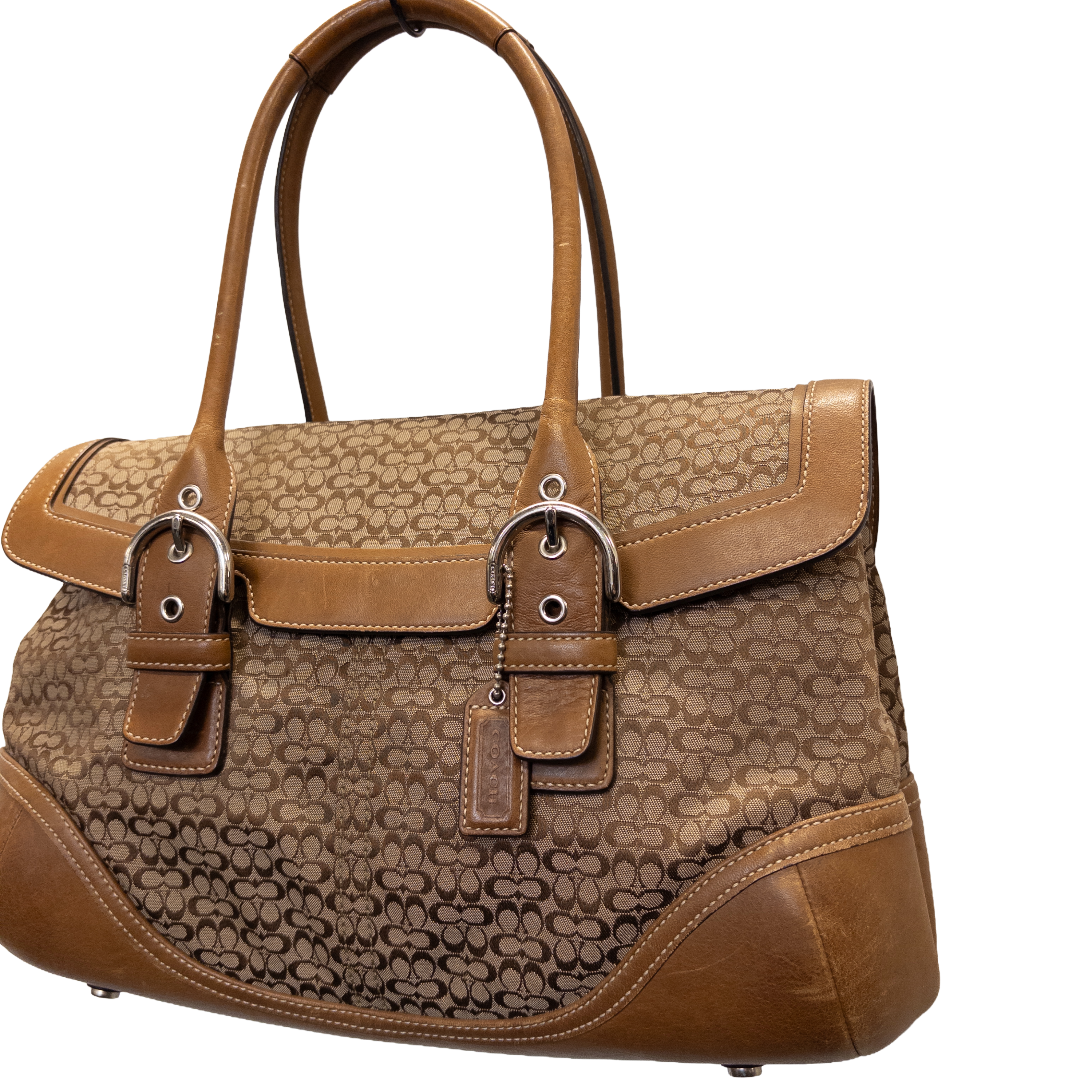 Coach Monogram Handbag | Beige