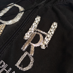 Phard Beads Zip Up Jumper | M-L | Black