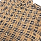 Burberry Vintage Nova Check Long Sleeve Shirt | Men’s XL | Beige Check