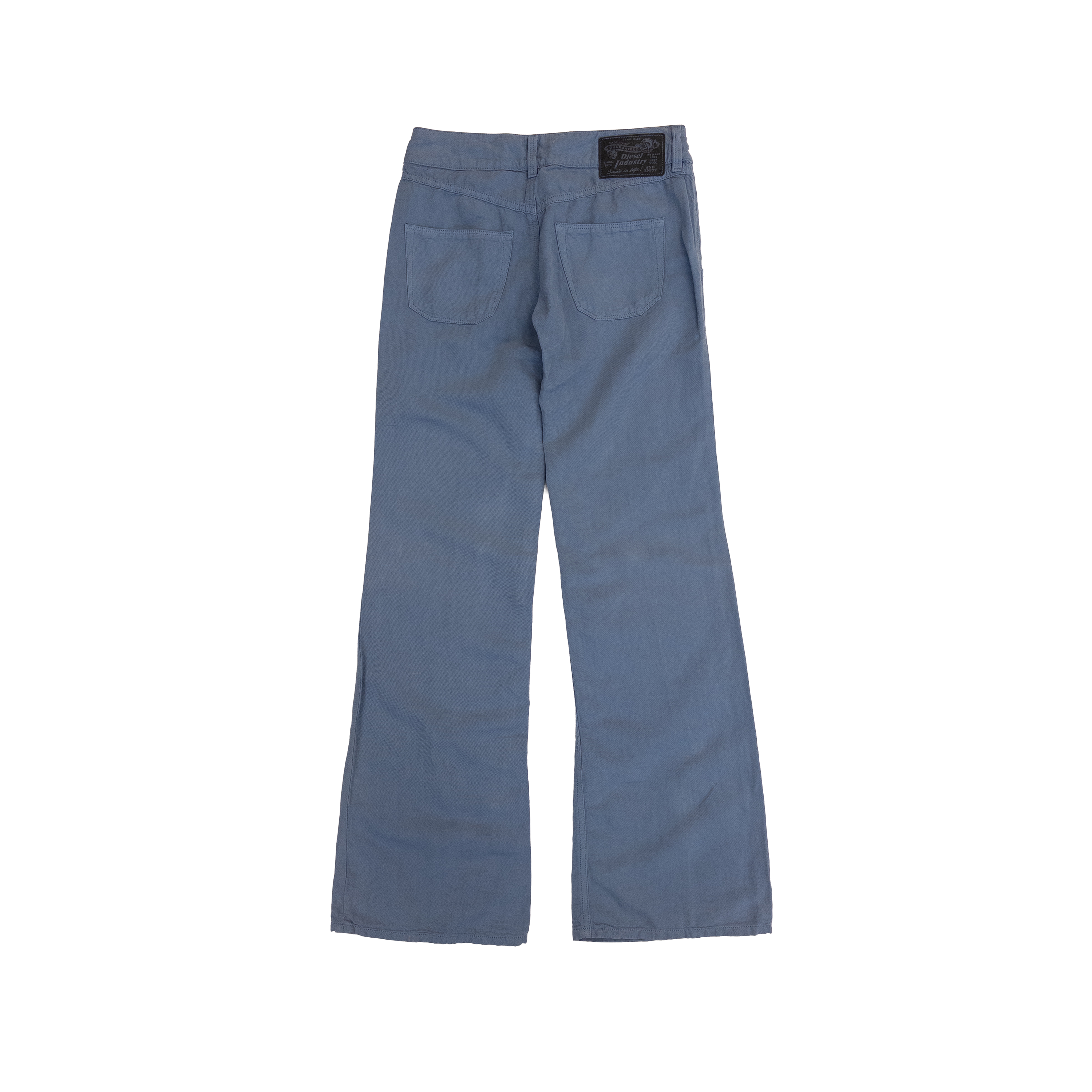 Diesel Wirky Low Rise Cotton Pants | 26 | Light Blue