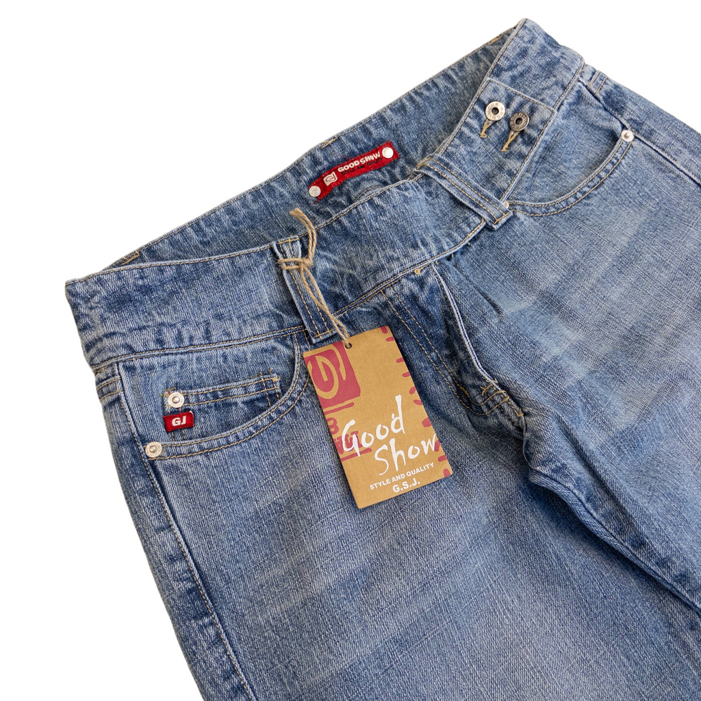 Good Show Low Rise Flared Jeans | M-L | Light Wash