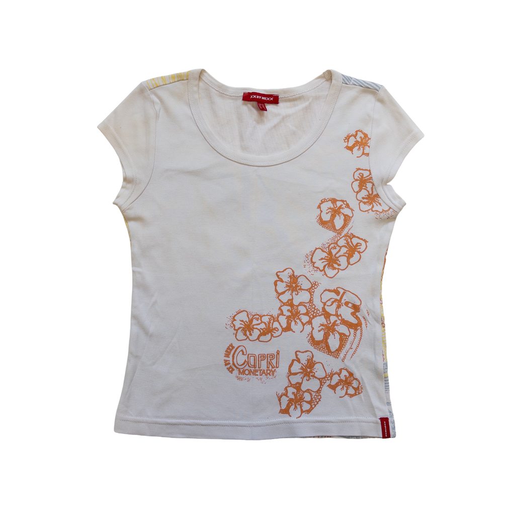 XX BY MEXX Capri Monetary Graphic T-Shirt | White