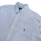 Ralph Lauren Oxford Long Sleeve Shirt | Men’s XL | Blue Stripe