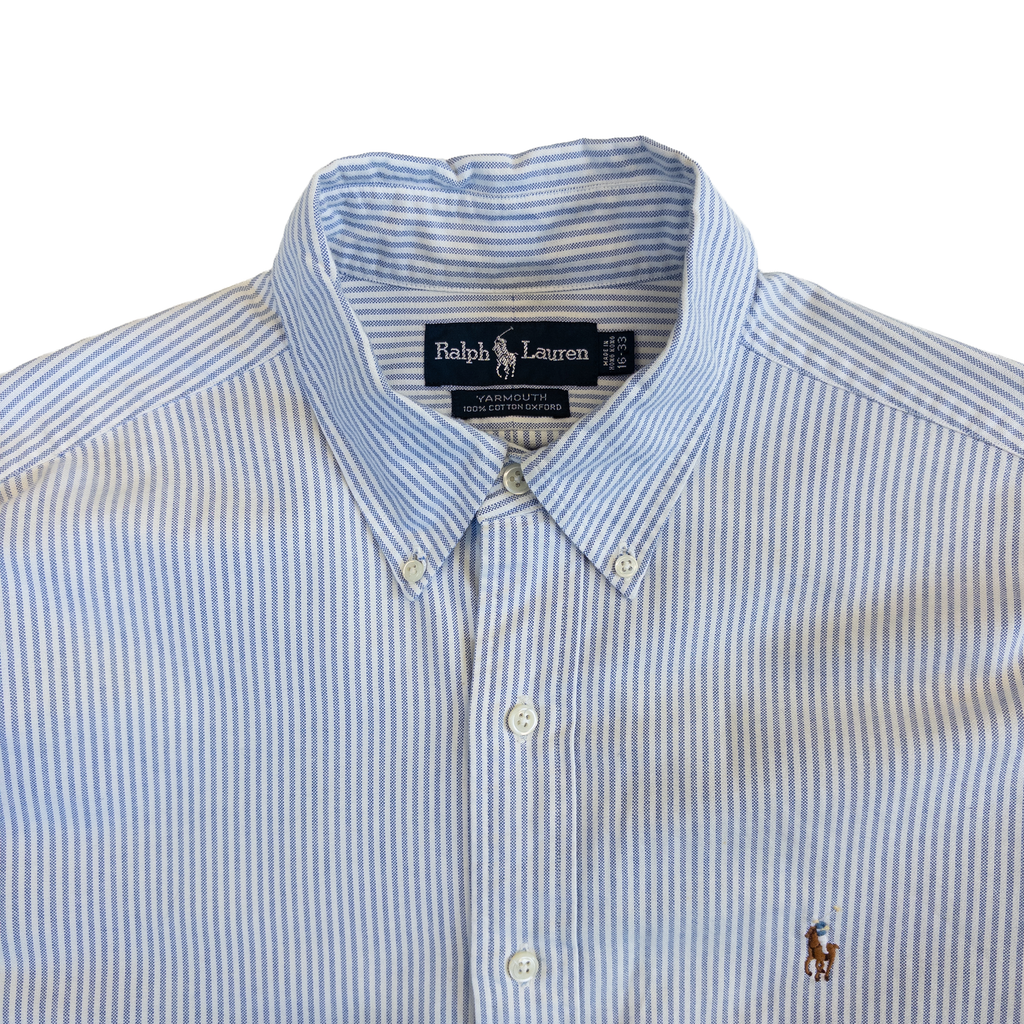 Ralph Lauren Oxford Long Sleeve Shirt | Men’s XL | Blue Stripe