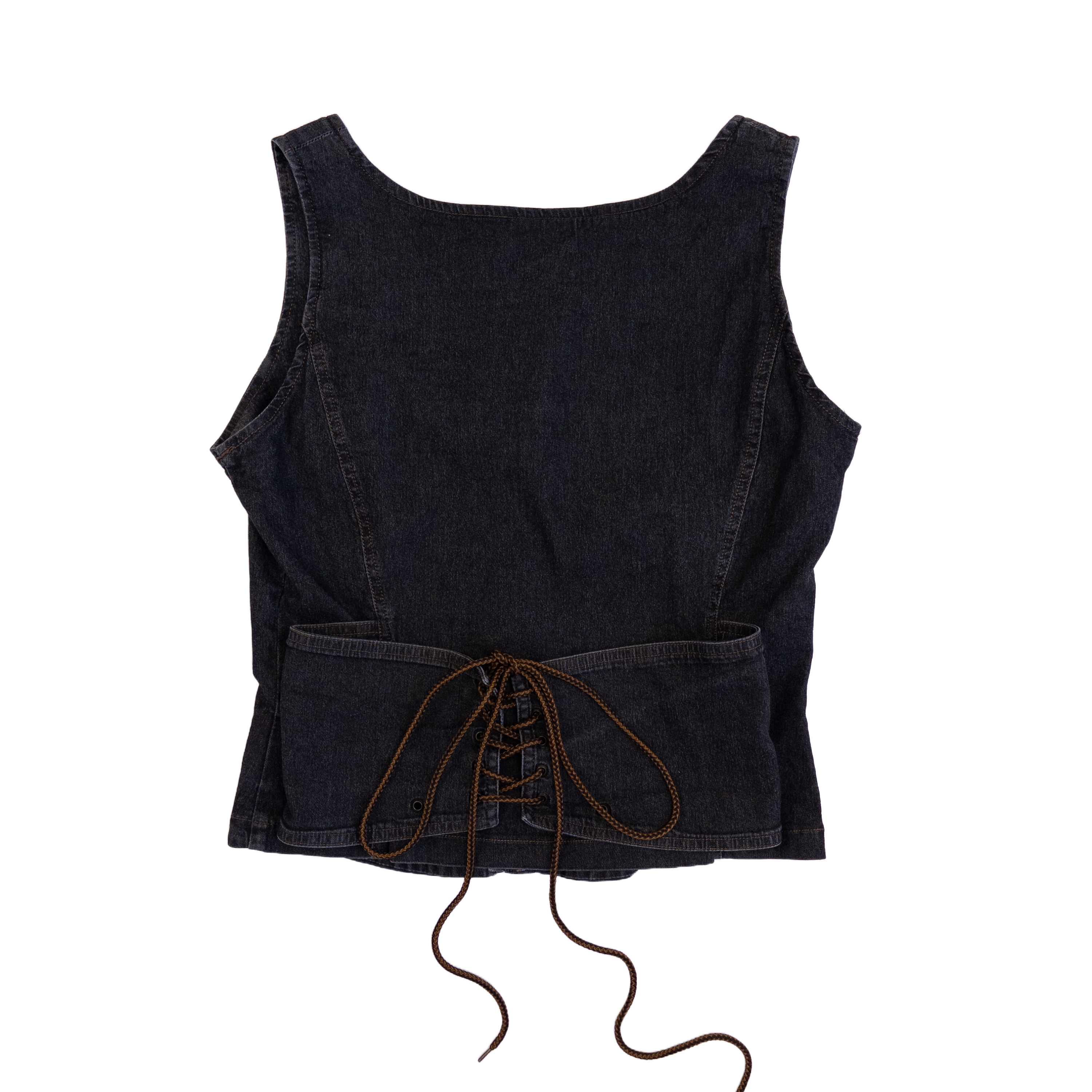 Comma Corset Vest | L | Dark Grey