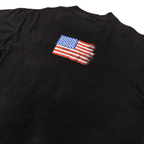 Wild Oats US Flag T-Shirt | Black