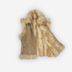 Genuine Suede Fur Vest | Beige
