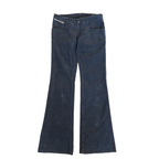 Diesel Melty Low Rise Corduroy Pants | Grey Blue