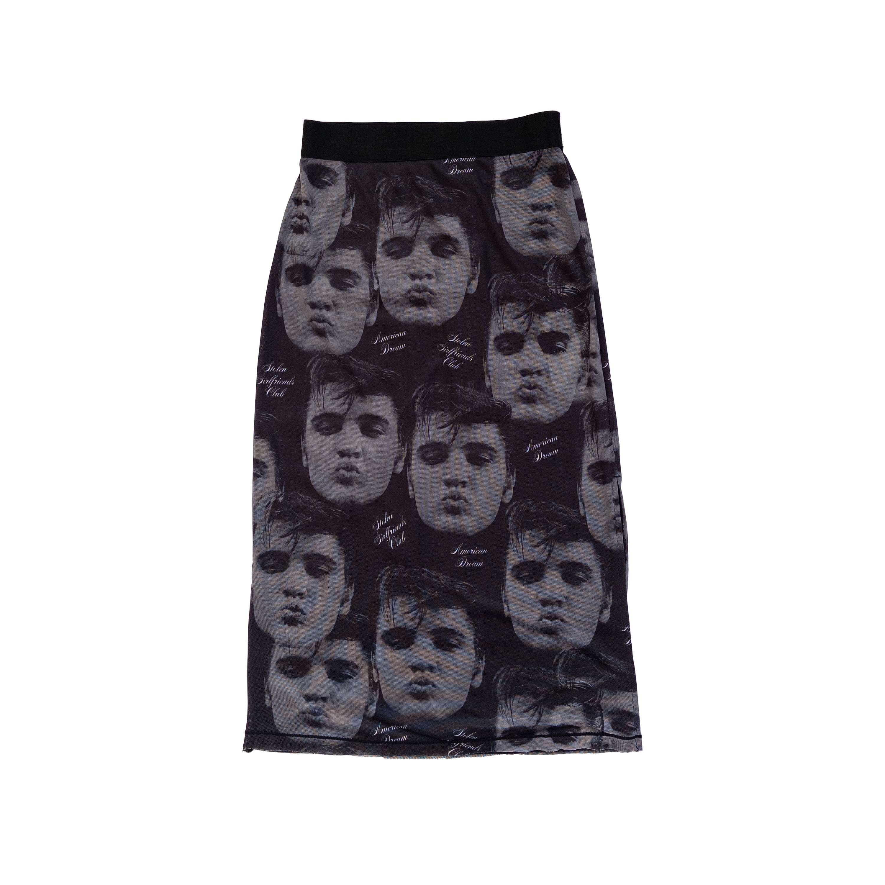 Stolen Girlfriends Club Elvis Presley Memphis Mesh Midi Skirt | Black